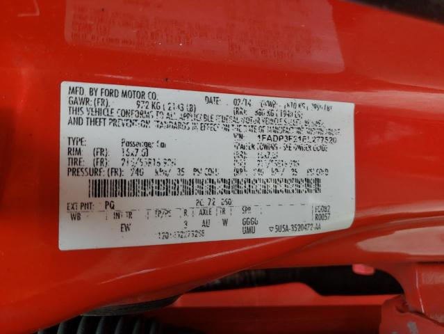 Photo 10 from auction – 2014 FORD FOCUS SE with VIN 1FADP3F21EL277520