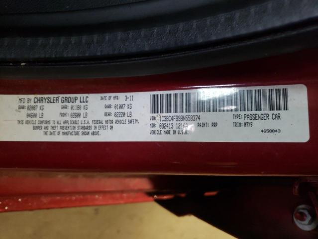 Photo 10 from auction – 2011 CHRYSLER 200 LX with VIN 1C3BC4FB9BN558374