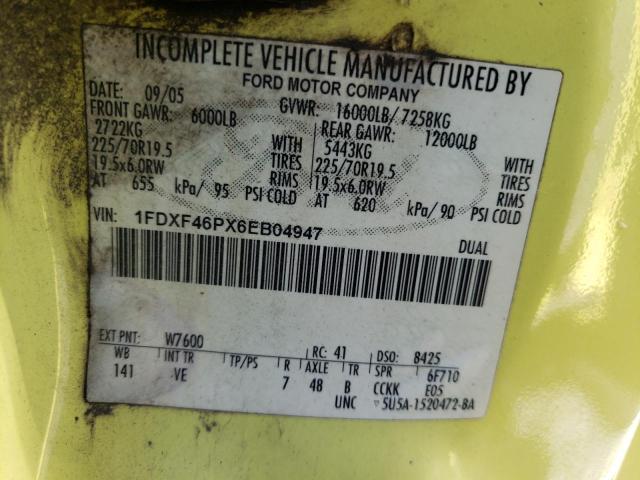 Photo 10 from auction – 2006 FORD F450 SUPER with VIN 1FDXF46PX6EB04947