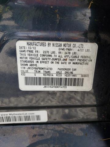 Photo 10 from auction – 2013 INFINITI G37 BASE with VIN JN1CV6AP8DM714733