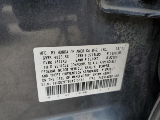 Photo 10 from auction – 2016 ACURA ILX PREMIU with VIN 19UDE2F78GA015581