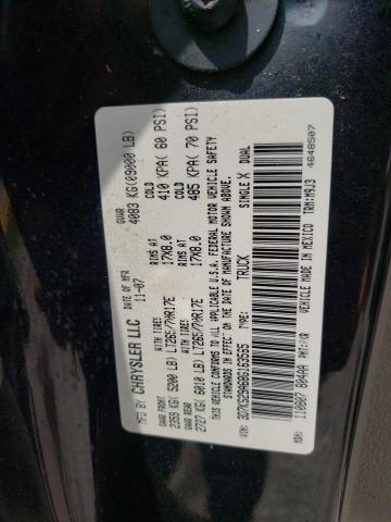Photo 10 from auction – 2008 DODGE RAM 2500 with VIN 3D7KS29A68G163565