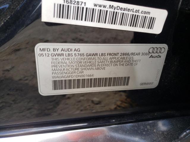 Photo 10 from auction – 2013 AUDI A8 QUATTRO with VIN WAUAGAFD1DN001664