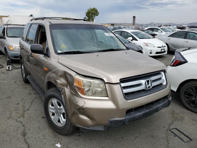 HONDA PILOT LX 2007 with VIN 5FNYF28127B017047 - Photo from auction