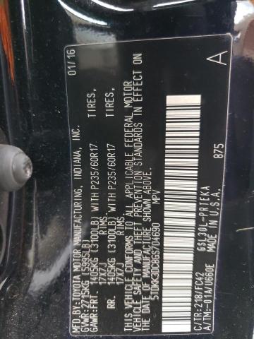 Photo 10 from auction – 2016 TOYOTA SIENNA LE with VIN 5TDKK3DC8GS704690