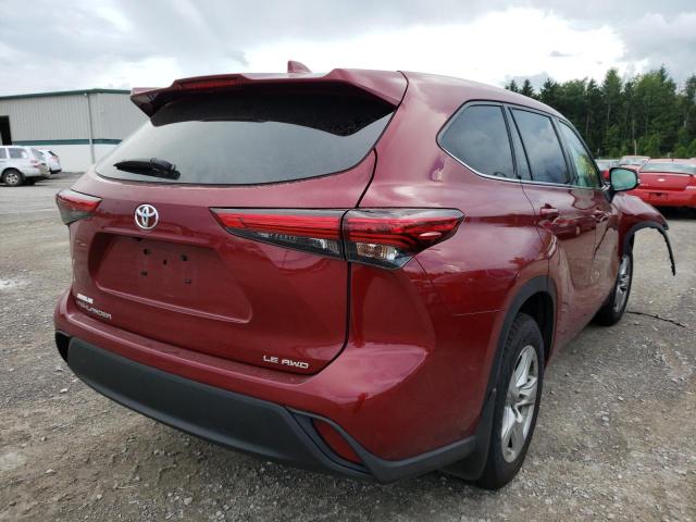 Photo 4 from auction – 2020 TOYOTA HIGHLANDER with VIN 5TDBZRBH2LS023545