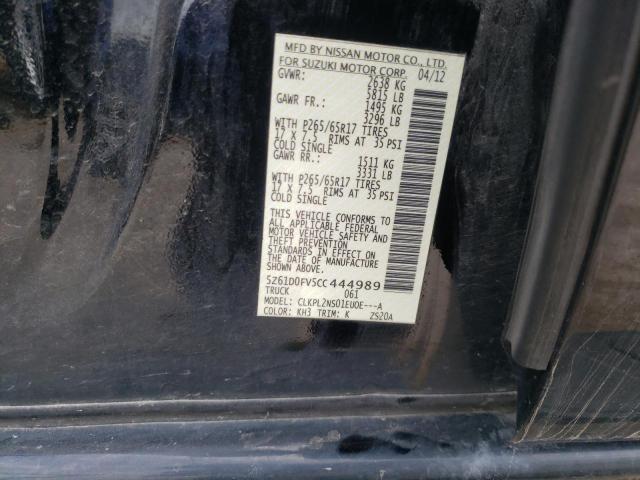 Photo 10 from auction – 2012 SUZUKI EQUATOR SP with VIN 5Z61D0FV5CC444989