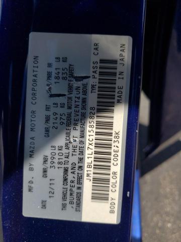 Photo 10 from auction – 2012 MAZDA 3 I with VIN JM1BL1L7XC1585828