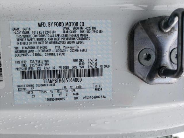 Photo 10 from auction – 2018 FORD MUSTANG with VIN 1FA6P8TH6J5164000