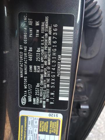 Photo 10 from auction – 2017 KIA OPTIMA LX with VIN 5XXGT4L31HG167366