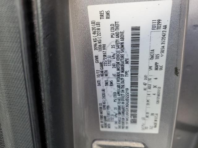 Photo 10 from auction – 2013 FORD ESCAPE SE with VIN 1FMCU0GX3DUB22219