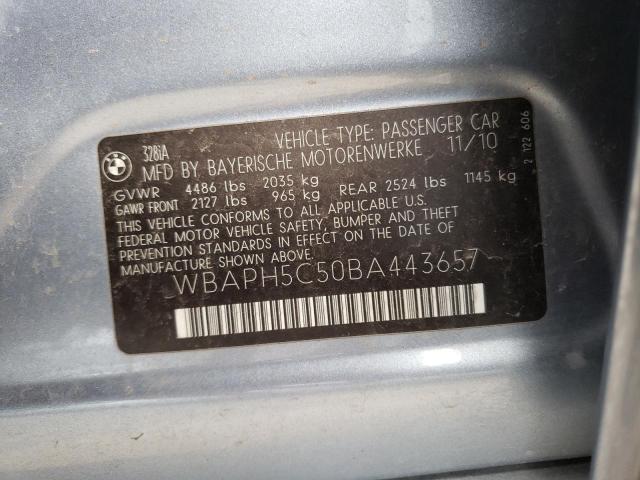 Photo 10 from auction – 2011 BMW 328 I SULE with VIN WBAPH5C50BA443657