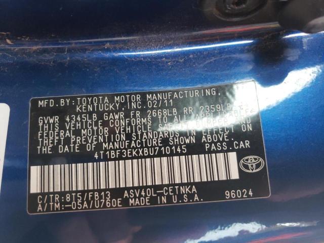 Photo 10 from auction – 2011 TOYOTA CAMRY BASE with VIN 4T1BF3EKXBU710145