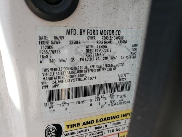 Photo 10 from auction – 2009 LINCOLN NAVIGATOR with VIN 5LMFU27579EJ01671