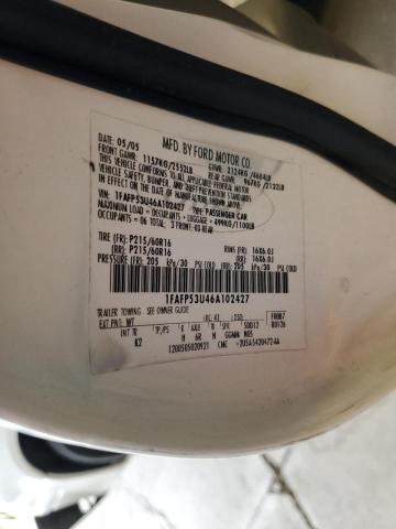 Photo 10 from auction – 2006 FORD TAURUS SE with VIN 1FAFP53U46A102427