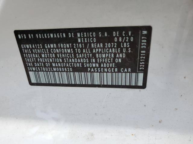 Photo 10 from auction – 2020 VOLKSWAGEN JETTA S with VIN 3VWC57BU2LM080620