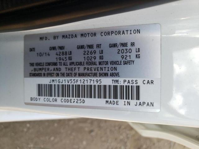 Photo 10 from auction – 2015 MAZDA 6 TOURING with VIN JM1GJ1V55F1217195