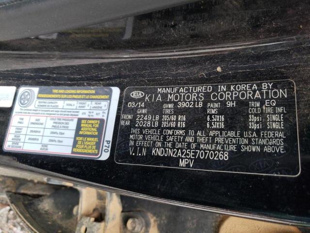 Photo 10 from auction – 2014 KIA SOUL with VIN KNDJN2A25E7070268
