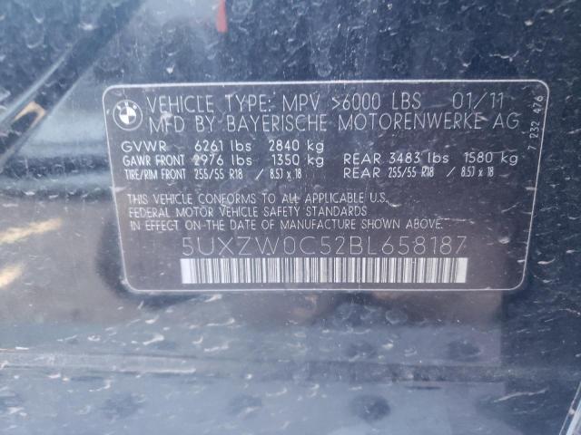 Photo 10 from auction – 2011 BMW X5 XDRIVE3 with VIN 5UXZW0C52BL658187