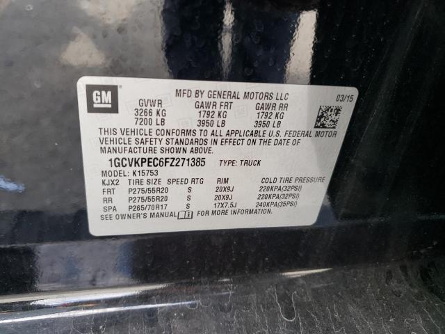 Photo 10 from auction – 2015 CHEVROLET SILVERADO with VIN 1GCVKPEC6FZ271385