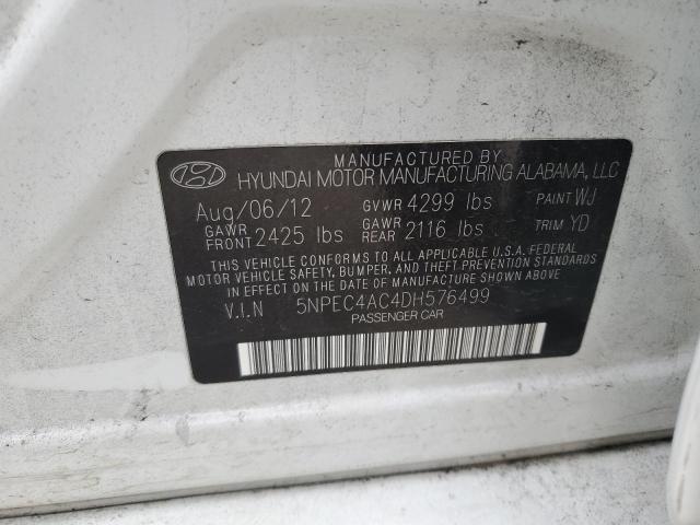Photo 10 from auction – 2013 HYUNDAI SONATA with VIN 5NPEC4AC4DH576499
