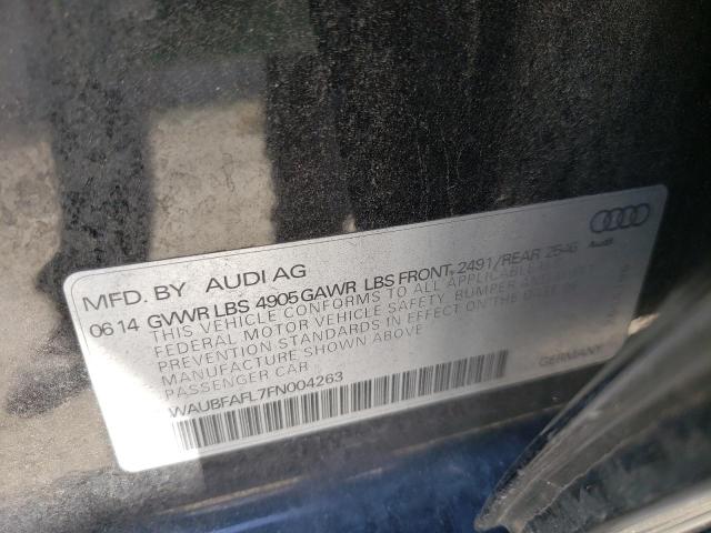 Photo 10 from auction – 2015 AUDI A4 PREMIUM with VIN WAUBFAFL7FN004263