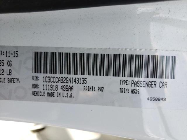 Photo 10 from auction – 2016 CHRYSLER 200 LIMITE with VIN 1C3CCCAB2GN143135