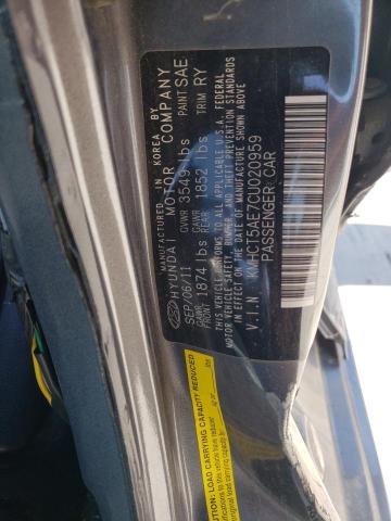 Photo 10 from auction – 2012 HYUNDAI ACCENT GLS with VIN KMHCT5AE7CU020959