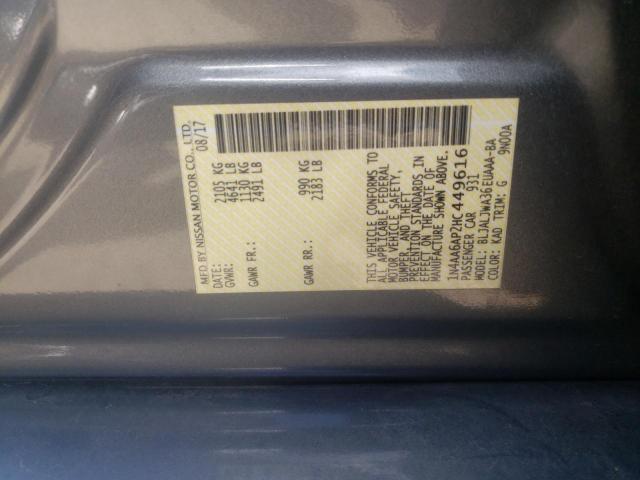 Photo 10 from auction – 2017 NISSAN MAXIMA 3.5 with VIN 1N4AA6AP2HC449616