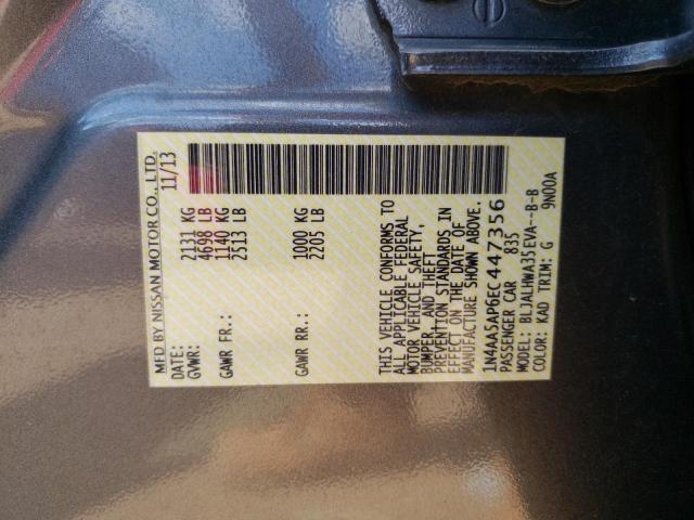 Foto 10 de la subasta – 2014 NISSAN MAXIMA S con VIN 1N4AA5AP6EC447356