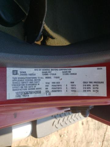 صورة رقم 10 من المزاد - 2005 GMC CANYON مع VIN 1GTDT136758143938
