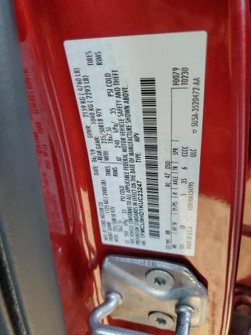 Photo 10 from auction – 2019 FORD ESCAPE SEL with VIN 1FMCU9HD1KUC23247