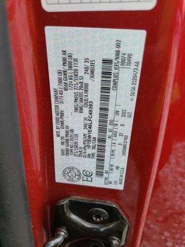 Photo 10 from auction – 2020 FORD F150 SUPER with VIN 1FTEW1E46LFC49393