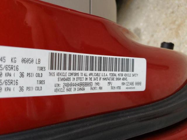 Photo 10 from auction – 2008 CHRYSLER TOWN & COU with VIN 2A8HR44H48R688093