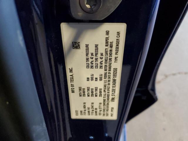Photo 10 from auction – 2022 TESLA MODEL 3 with VIN 5YJ3E1EA6NF189350