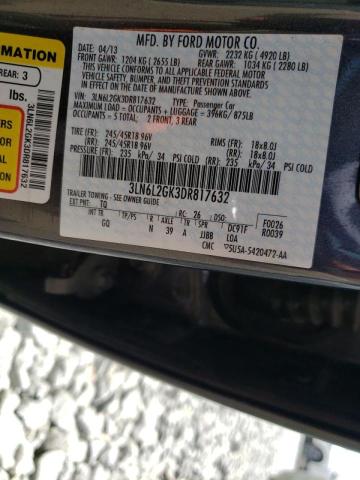 Photo 10 from auction – 2013 LINCOLN MKZ with VIN 3LN6L2GK3DR817632
