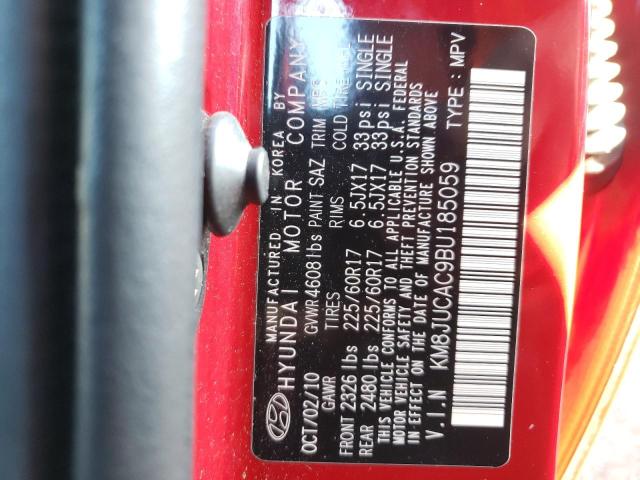 Photo 10 from auction – 2011 HYUNDAI TUCSON with VIN KM8JUCAC9BU185059