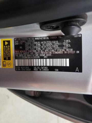 Photo 10 from auction – 2010 LEXUS RX 350 with VIN 2T2BK1BA1AC005595