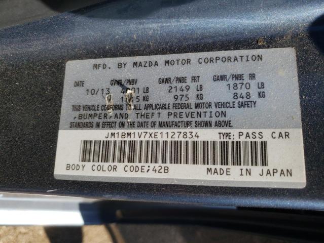 Photo 10 from auction – 2014 MAZDA 3 TOURING with VIN JM1BM1V7XE1127834