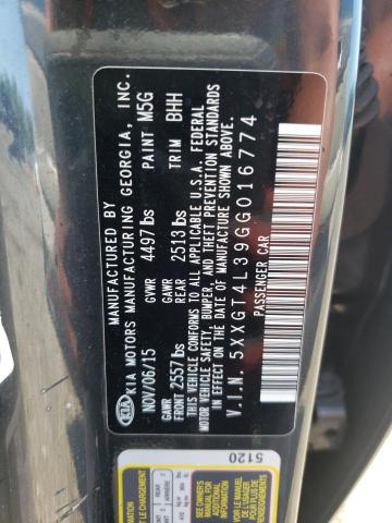 Photo 10 from auction – 2016 KIA OPTIMA LX with VIN 5XXGT4L39GG016774