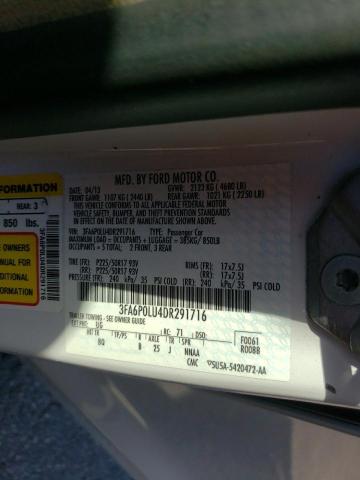 Photo 10 from auction – 2013 FORD FUSION SE with VIN 3FA6P0LU4DR291716