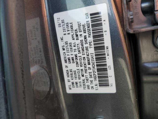 Photo 10 from auction – 2012 HONDA ACCORD LX with VIN 1HGCP2F34CA235412