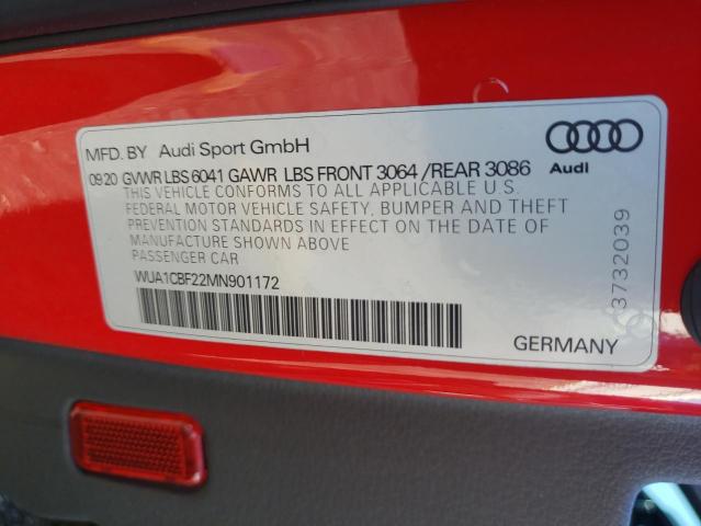 Photo 10 from auction – 2021 AUDI RS6 with VIN WUA1CBF22MN901172
