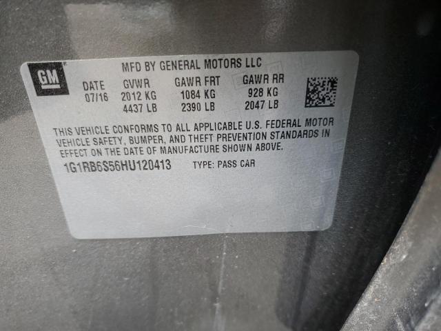 Photo 10 from auction – 2017 CHEVROLET VOLT PREMI with VIN 1G1RB6S56HU120413