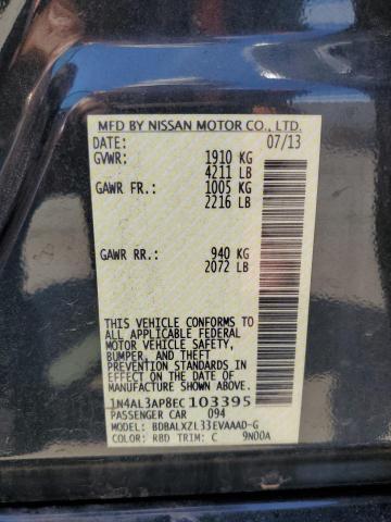 Photo 10 from auction – 2014 NISSAN ALTIMA 2.5 with VIN 1N4AL3AP8EC103395