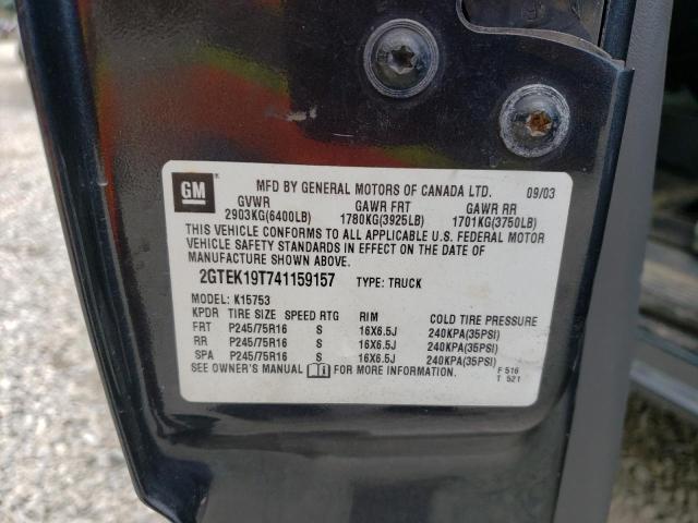 Photo 10 from auction – 2004 GMC NEW SIERRA with VIN 2GTEK19T741159157
