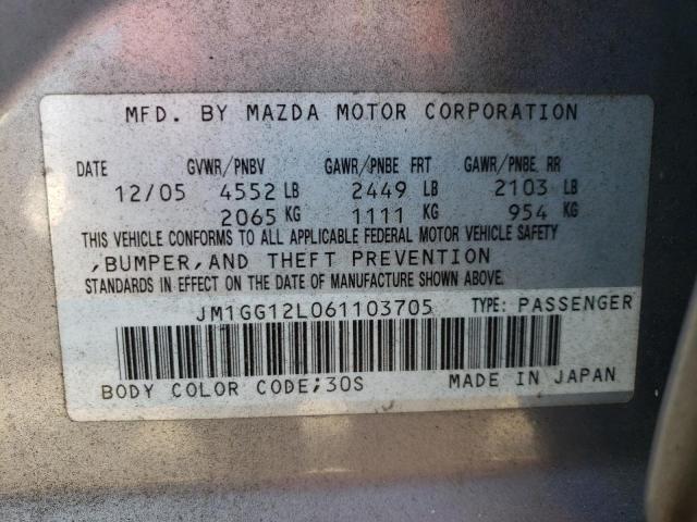 Photo 10 from auction – 2006 MAZDA SPEED 6 with VIN JM1GG12L061103705