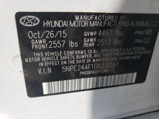Photo 10 from auction – 2016 HYUNDAI SONATA SE with VIN 5NPE24AF1GH331161