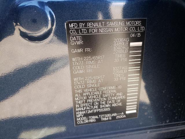 Photo 10 from auction – 2015 NISSAN ROGUE S with VIN KNMAT2MT1FP553915