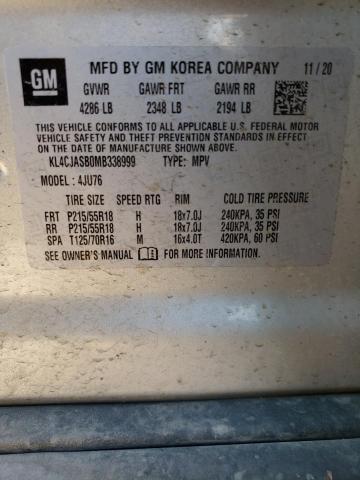 Photo 10 from auction – 2021 BUICK ENCORE PRE with VIN KL4CJASB0MB338999